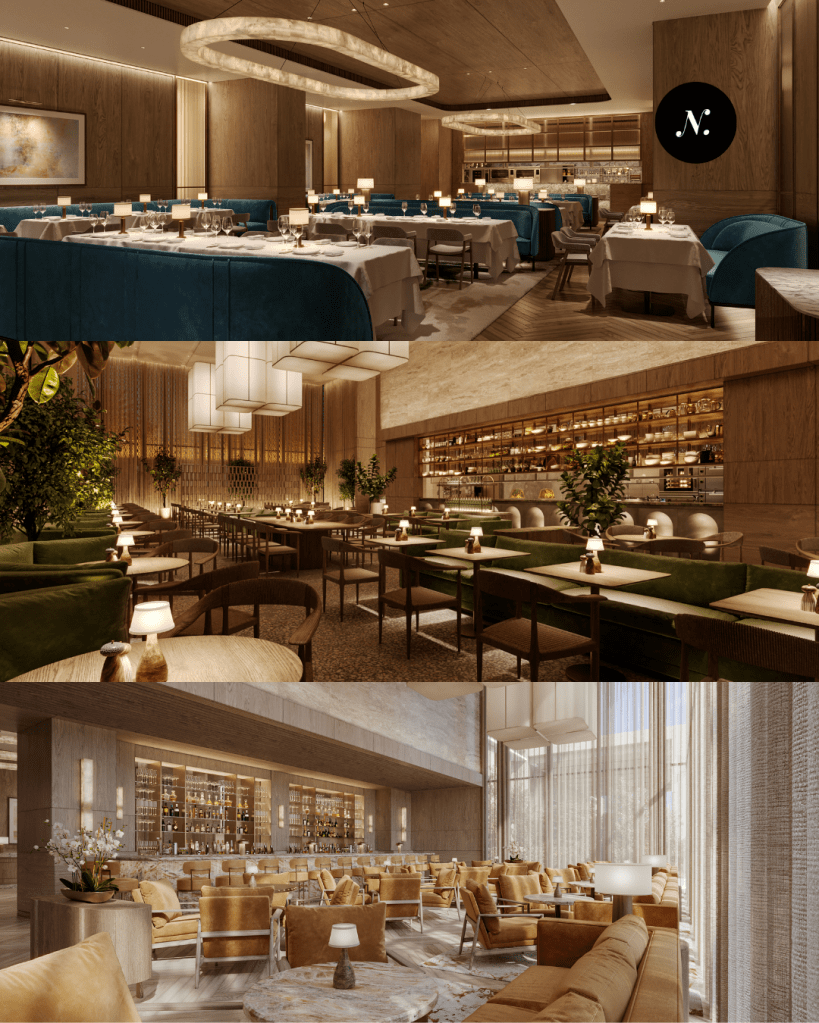 From Top to bottom: JG Kuala Lumpur, abc Kitchens Kuala Lumpur, & The Bar by JG at Waldorf Astoria Kuala Lumpur
